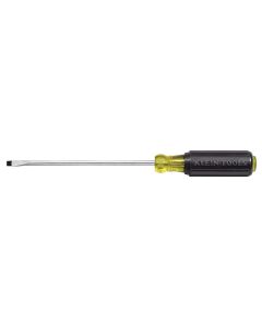 KLE60810 image(0) - Klein Tools 1/8-Inch Cabinet Mini Screwdriver, 10-Inch Round Shank