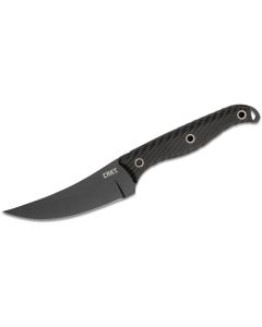 CRK2709 image(0) - CRKT (Columbia River Knife) Clever Girl SK-5 Powder Coat Plain Blade Fixed Blade Knife with Sheath G10 Handle - Black
