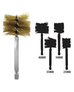 IPA8038 image(1) - Innovative Products Of America Brass 25mm-40mm Bore Brush Set