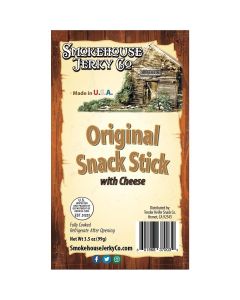 THS370039 image(0) - Tender Heifer Snack Co. Original Recipe with Cheese Meat Snack Sticks with Cheese - 3 Ounce