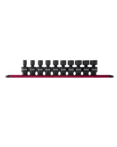 SUN3657 image(2) - SUNEX 3/8" Drive 10 Piece Metric Universal Impact Socket