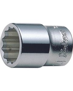 KKN3405A-3-16 image(0) - Ko-ken USA 3405A-3/16 3/8 Sq. Dr. Socket 3/16 12 point Length 26mm