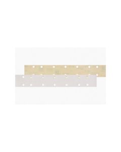 Indasa USA,Inc. 95-80 Rhynostick White Line Long File Board Sheet Strip, 17-1/2 in L x 2-3/4 in W, 80 Grit
