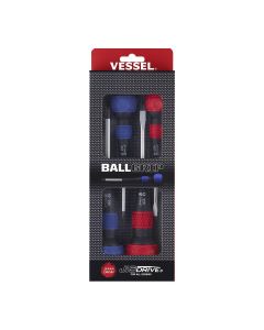 VES2204PBU image(2) - Vessel Tools BALL GRIP Screwdriver Set - 4 Piece