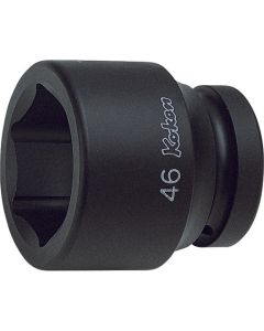 KKN18400A-1-1-2 image(0) - Ko-ken USA 18400A-1.1/2 1 Sq. Dr. Socket 1.1/2 6 point Length 66mm