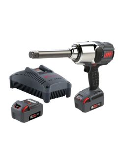 Ingersoll Rand 1" 20V Cordless Impact Wrench 2 Battery Kit, 2000 ft-lb Torque, 6" Extended Anvil, Friction Ring, Pistol