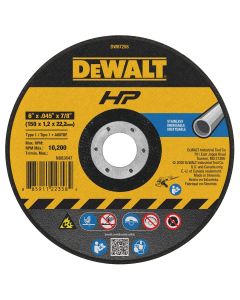 DEWALT Cfree Thin Cutoff Wheel, 6-Inch X .045-Inchx 7/8-Inch