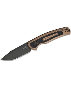 KER7106 image(0) - Kershaw Launch 21 Automatic Push-Button Lock Drop Point Blade Tactical Folding Knife - Flat Dark Earth and Black - $1000 Min Vendor Direct Auto Knives Only. Cannot Ship to CA, CT, DE, MN. Contact Sales Rep.