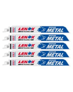 LEX201809118R image(1) - Lenox Tools METALWOLF WAVE EDGE Reciprocating Saw Blades 18 TPI 229 x 25 x 0.9 mm 5/PK