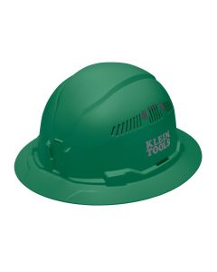 Klein Tools Hard Hat, Vented, Full Brim Style, High Visibility Orange