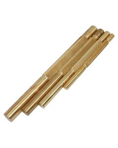 KTI72980 image(2) - K Tool International 4 Piece Brass Punch Set In Vinyl Pouch