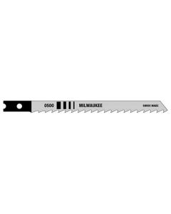 MLW48-42-0500 image(1) - Milwaukee Tool 4" GP JIG SAW BLADES, 6 TPI, HIGH CARBON STEEL, U-SHANK, (5-PK)