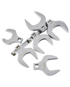 SUN9722A image(0) - SUNEX 6 Pc 1/2" Dr Full Polish SAE Jumbo Crowfoot Wrench