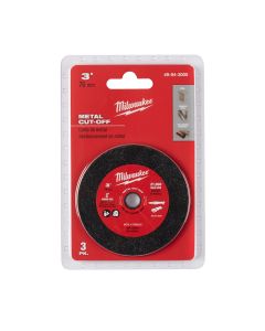 MLW49-94-3000 image(1) - Milwaukee Tool 3-PK, 3" METAL CUT OFF WHEEL MAX 20,000 RPM