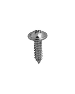 AVCAP2806 image(0) - AUVECO AP2806 Phillips Round Head Washer A/AB Point Tapping Screw, #8 Screw x 5/8 in L, Chrome