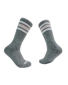 Redback Mens Charcoal Crew White Tan Stripe
