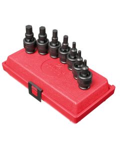 SUN3658 image(0) - SUNEX 7PC SAE UNI HEX SOC SET