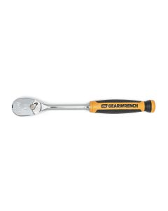 GearWrench 3/8 Inch Drive 90-Tooth Dual Material Teardrop Ratchet 9 Inch