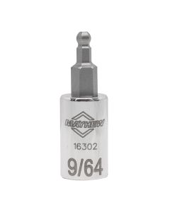 Mayhew Mayhew 9/64-Inch SAE Ball Hex Short Insert Socket Bit, 1/4-Inch Drive