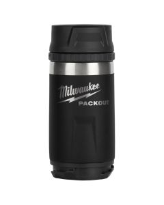 MLW48-22-8391B image(0) - Milwaukee Tool PACKOUT 12oz Insulated Bottle with Sip Lid - Black