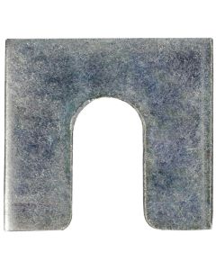 AUVECO 3156 Shim, 1/8 in THK x 3/8 in Slot x 1-1/4 x 1-1/8 in, Zinc