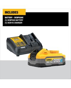 DeWalt SHELL POWERSTACK 5AH STARTER KIT