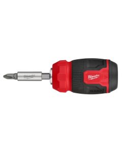 MLW48-22-2910 image(0) - Milwaukee Tool 8-in-1 Compact Multi-Bit Screwdriver