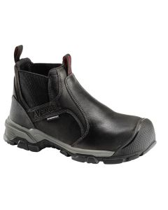 FSIA7341-9.5M image(0) - Avenger Ripsaw Romeo Series - Men's Mid-Top Slip-On Boots - Aluminum Toe - IC|EH|SR|PR - Black/Black - Size: 9.5M