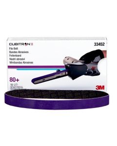 MMM33452 image(0) - 3M Cubitron II 33452 786F Series File Belt, 3/4 in W x 20-1/2 in L, 80+ Grit, Purple