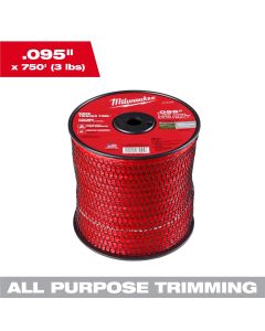 MLW49-16-2783 image(1) - Milwaukee Tool .095 Inch x 750 Feet (3 lbs.) Twisted Trimmer Line