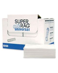 MDI Super Rag 93139 Fold Prep Towel, 13 x 16 in, 300, Creped Spunlace, White, Fold