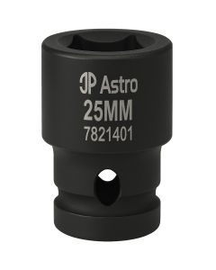 AST7821401 image(0) - Astro Pneumatic 25mm 1/2 Inch Drive Low Profile Nano Impact Socket