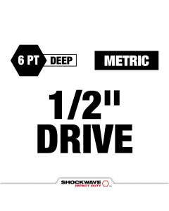 MLW49-66-7806 image(1) - Milwaukee Tool SHOCKWAVE Impact Duty 1/2 Drive 21MM Metric Lug Nut Wheel Socket
