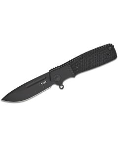 CRKK245KKP image(0) - CRKT (Columbia River Knife) Homefront Compact S35VN DLC Plain Blade Folding Knife with Liner Lock G10 w/Aluminum Bolster Handle - Black