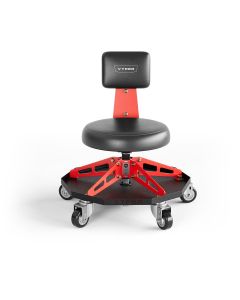 VYPRSS-B-R image(0) - Vyper Industrial 300 lb Capacity Robust Steel Sport Shop Chair - Black/Red