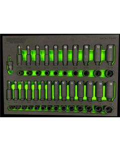 VIM Tools 49 Piece 1/4 Inch Impact Socket Master Set