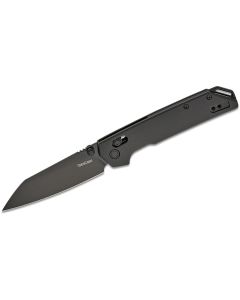 KER2038RBLK image(0) - Kershaw Iridium Reverse Tanto Manual DuraLock Reverse Tanto Blade EDC Folding Pocket Knife with Black Blade - Black