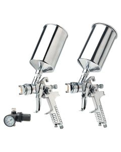 TIT19100 image(1) - TITAN 3-PC HVLP SPRAY GUN KIT (1.4 MM AND