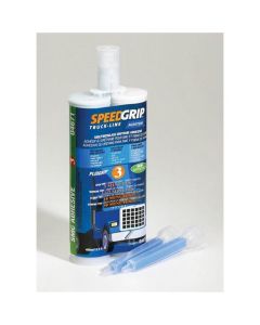 NOR04671 image(0) - Norton Speed Grip 04671 2-Part Adhesive, 400 mL Cartridge, Brown, Liquid