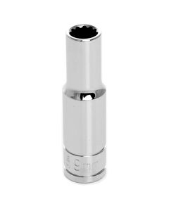 WLMW38709 image(1) - Wilmar Corp. / Performance Tool 3/8" Drive 9mm 12pt Deep Socket