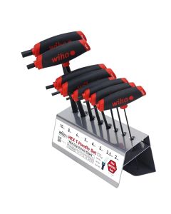 WIH33489 image(1) - Wiha Tools 8 Piece SoftGrip Dual Drive Hex T-Handle Metric Set