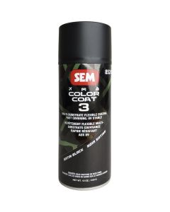 SEM85243 image(0) - SEM Paints Color Coat 3 Satin Black 16 oz Aerosol