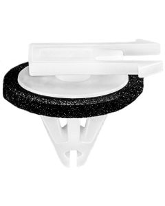 AVC21825 image(0) - AUVECO 21825 Molding Clip, (8 x 18 mm Top x 15 mm Dia Bottom) Head, Nylon, White