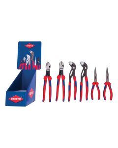 KNIPEX 6PC 2EA 8" Needle/10" Cutter/10" Cobra Comfort Grip Display