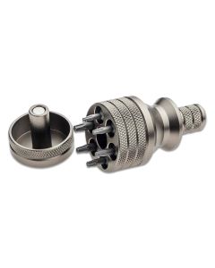 CRK9910 image(0) - CRKT (Columbia River Knife) 6 Bit Driver Tool Accessory Aluminum Handle - Silver