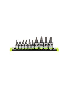 GETSCST10S image(0) - Grip Edge Tools 10 Piece RPT Security Star Driver Set