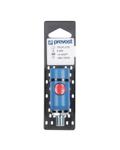 Prevost URC 061251CP Automotive Interchange Silicone-Free Regular Quick Coupler on Plate, 1/4 in, FNPT, Stainless Steel