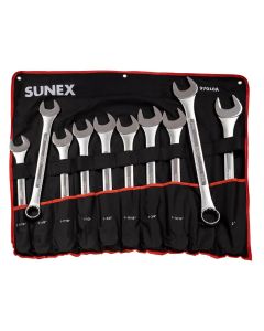 SUN97010A image(0) - SUNEX 10-PC SAE Raised Panel Jumbo Combination Wrench Set