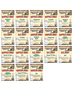 THSEXOTICPK0001 image(0) - Tender Heifer Snack Co. VARIETY EXOTIC JERKY PACK