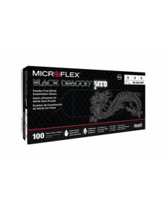 Microflex BLACK DRAGON ZERO PF NITRILE EXAM GLOVES XXL